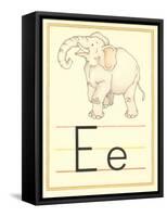 E Is for Elephant-null-Framed Stretched Canvas