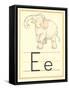 E Is for Elephant-null-Framed Stretched Canvas