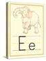 E Is for Elephant-null-Stretched Canvas