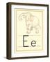 E Is for Elephant-null-Framed Art Print