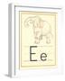 E Is for Elephant-null-Framed Art Print