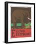 E is for Elephant-null-Framed Art Print