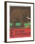 E is for Elephant-null-Framed Art Print