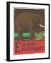 E is for Elephant-null-Framed Art Print