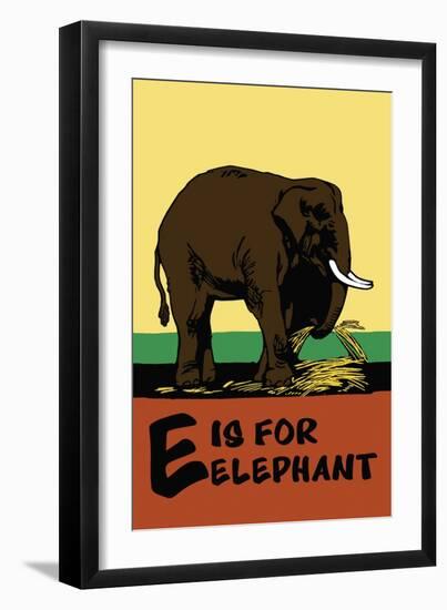 E is for Elephant-Charles Buckles Falls-Framed Art Print