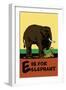 E is for Elephant-Charles Buckles Falls-Framed Art Print