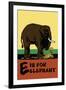 E is for Elephant-Charles Buckles Falls-Framed Art Print