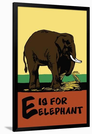 E is for Elephant-Charles Buckles Falls-Framed Art Print