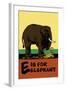 E is for Elephant-Charles Buckles Falls-Framed Art Print