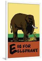 E is for Elephant-Charles Buckles Falls-Framed Art Print