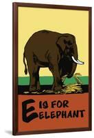 E is for Elephant-Charles Buckles Falls-Framed Art Print