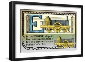 E is the Engine-null-Framed Art Print