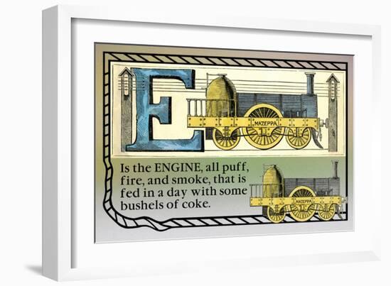 E is the Engine-null-Framed Art Print