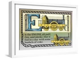 E is the Engine-null-Framed Art Print