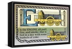 E is the Engine-null-Framed Stretched Canvas