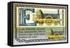 E is the Engine-null-Framed Stretched Canvas