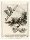 The Inventor Alexander Graham Bell Flying His Tetrahedral Kite-E.j. Meeker-Framed Stretched Canvas