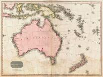 John Pinkerton's Map of Australia and the South West Pacific, 1818-E. J. Pinkerton-Mounted Premium Giclee Print