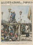 Italians Bring the Trappings of Roman Catholicism to the Ethiopians-E. Mainetti-Art Print