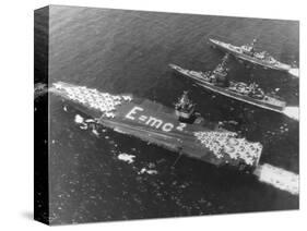 E=Mc2 on USS Enterprise Aircraft Carrier-null-Stretched Canvas