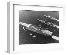 E=Mc2 on USS Enterprise Aircraft Carrier-null-Framed Photographic Print