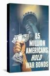 85 Million Americans Hold War Bonds-E^ Melbourne Brindle-Framed Art Print