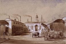View of Grimble and Booth's Distillery on Albany Street, St Pancras, London, C1830-E Noyce-Stretched Canvas