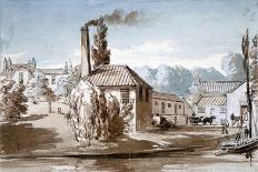 View of Stephenson and Giles Starch Works at Old Ford, Bow, London, C1830-E Noyce-Stretched Canvas