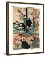 E O Narau Kodomo Tachi, Children in a Painting Class-Utagawa Kuniyoshi-Framed Giclee Print