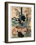 E O Narau Kodomo Tachi, Children in a Painting Class-Utagawa Kuniyoshi-Framed Giclee Print