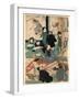 E O Narau Kodomo Tachi, Children in a Painting Class-Utagawa Kuniyoshi-Framed Giclee Print