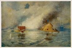 The Battle of Mobile Bay-E. Packbauer-Stretched Canvas