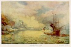 The Battle of Mobile Bay-E. Packbauer-Stretched Canvas