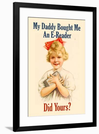 E-Reader Retro Advertising-null-Framed Poster