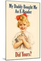 E-Reader Retro Advertising-null-Mounted Poster