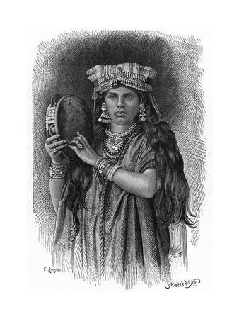 Egyptian Music Girl with Tamborine, 1887
