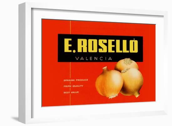 E. Rosello Valencia Onions-null-Framed Art Print