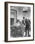 E. Rutherford In the Cavendish Laboratory-Peter Fowler-Framed Photographic Print