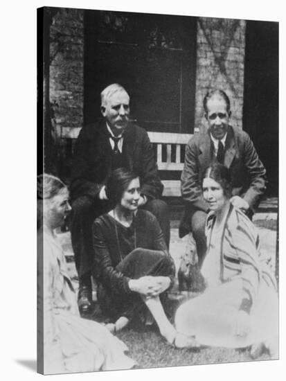 E. Rutherford Together with Niels Bohr-Peter Fowler-Stretched Canvas