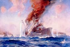 Battle of the Falklands: Sinking of the Scharnhorst, 1914-E. S. Hodgson-Giclee Print