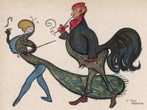 Cock and Peacock-E Stern-Art Print