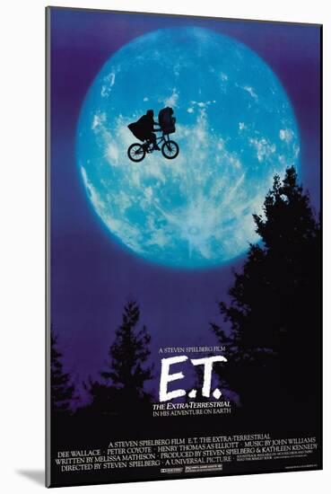 E. T. THE EXTRA-TERRESTRIAL - 1982-null-Mounted Poster