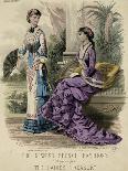 Princess Lind Dress 1880-E Thirion-Framed Stretched Canvas