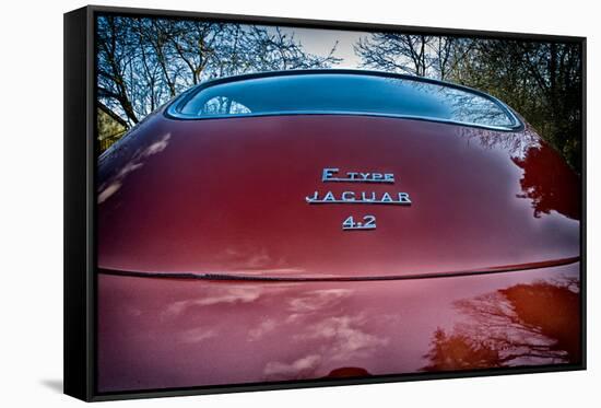 E-Type Jaguar-Tim Kahane-Framed Stretched Canvas