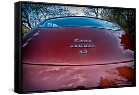 E-Type Jaguar-Tim Kahane-Framed Stretched Canvas