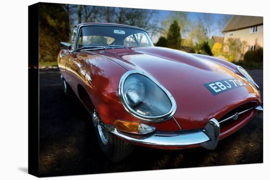 E-Type Jaguar-Tim Kahane-Stretched Canvas