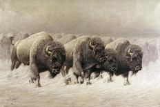 In the Teeth of the Blizzard-E.w. Lenders-Giclee Print