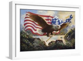 E35 Eagle USA-D. Rusty Rust-Framed Giclee Print