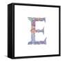 E-Green Girl-Framed Stretched Canvas