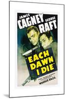 EACH DAWN I DIE, from left: James Cagney, George Raft, 1939.-null-Mounted Premium Giclee Print